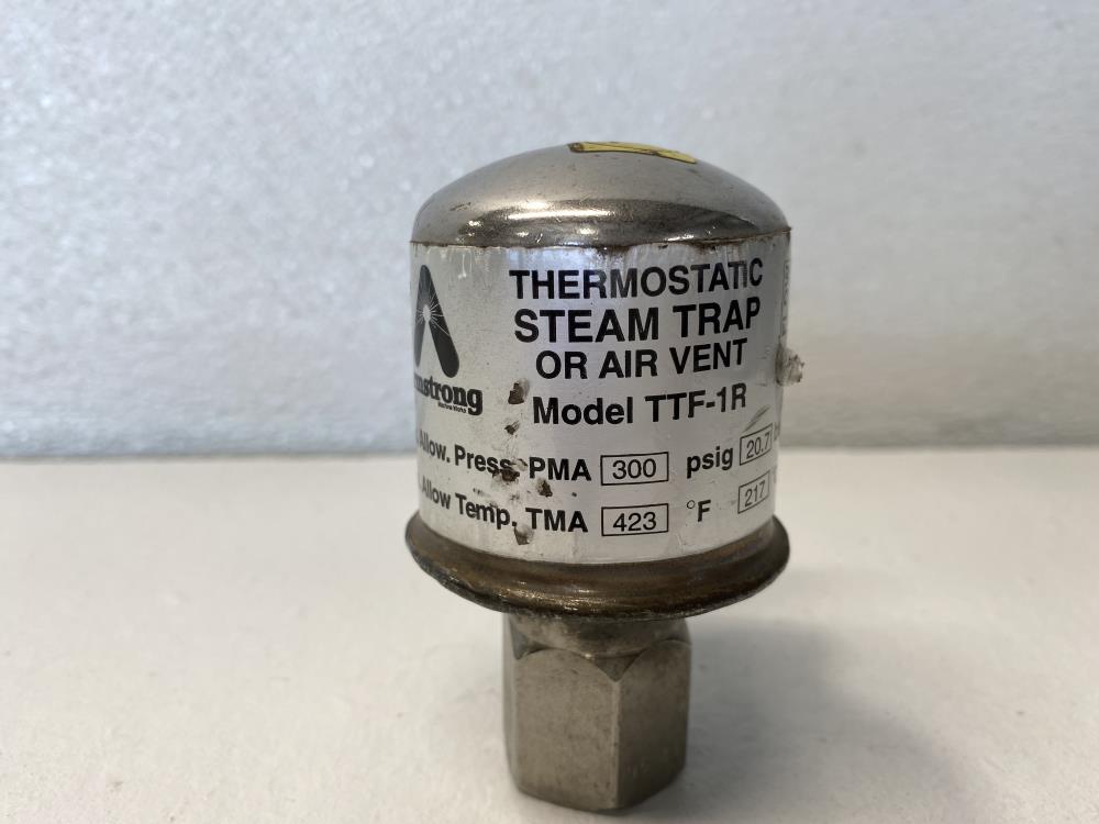 Armstrong 1/2" NPT Thermostatic Steam Trap or Air Vent TTF-1R, 300 PSIG